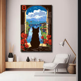 Painting by Numbers Cat Art Picture Landscape